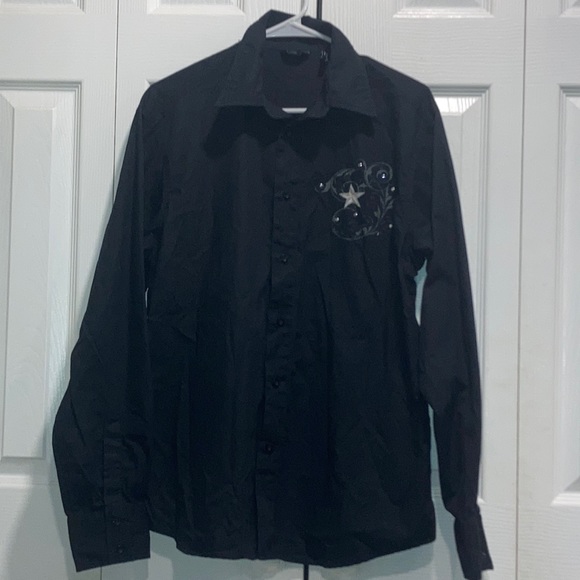 Men’s llcool j long sleeve shirt black size M - Picture 1 of 6